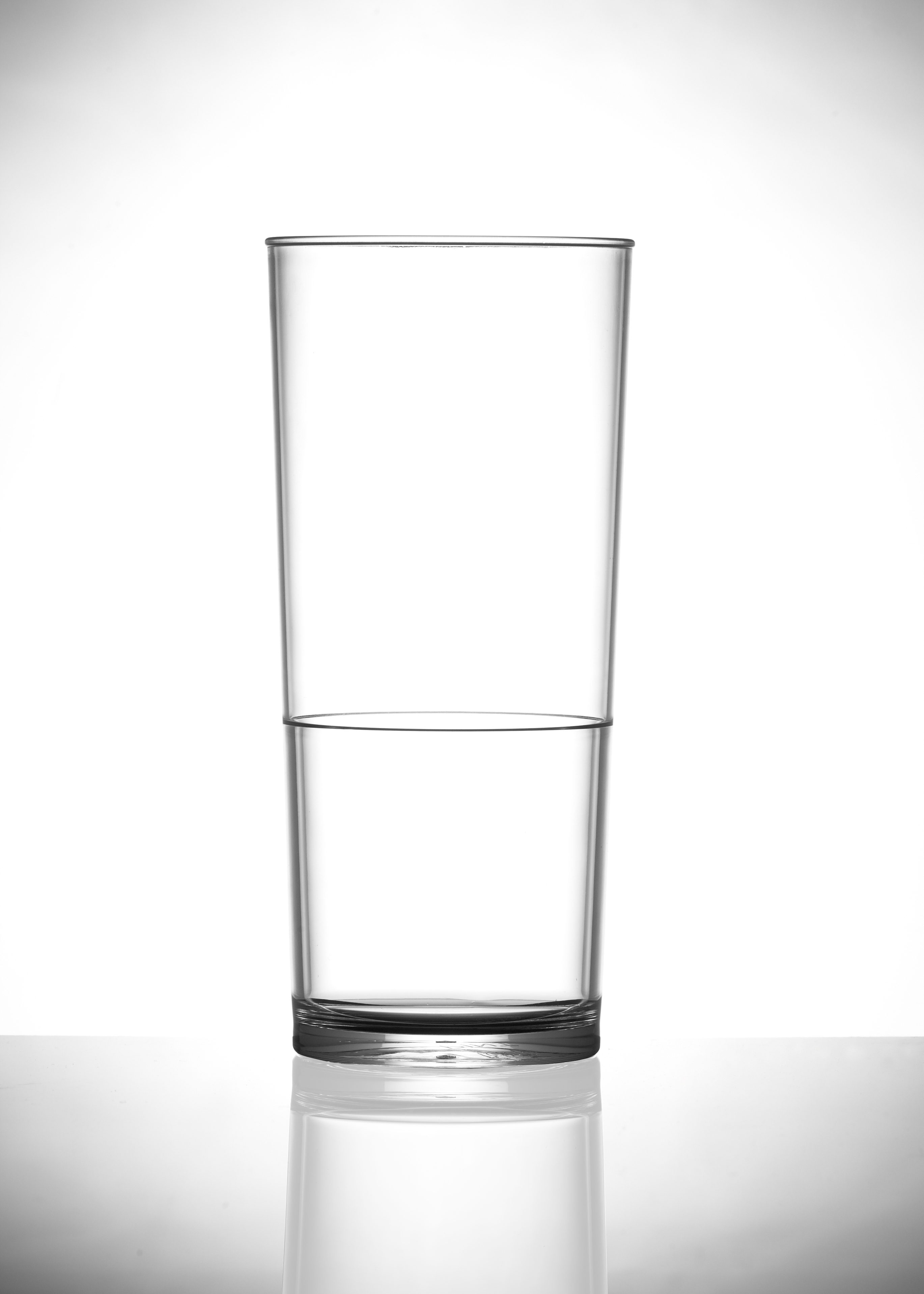 Polycarbonate Pint Straight Stacking Deluxe Beer Glasses